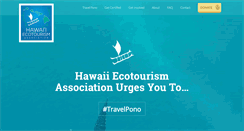 Desktop Screenshot of hawaiiecotourism.org